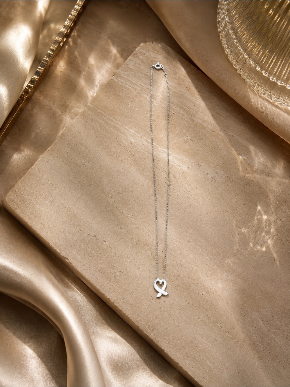 Tiffany’s Pablo Picasso Loving Heart Necklace – Sterling Silver 925 – 16” Chain
